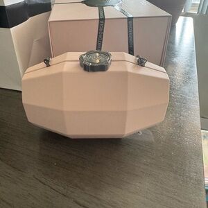 Viktor & Rolf Blush Geometric Clutch